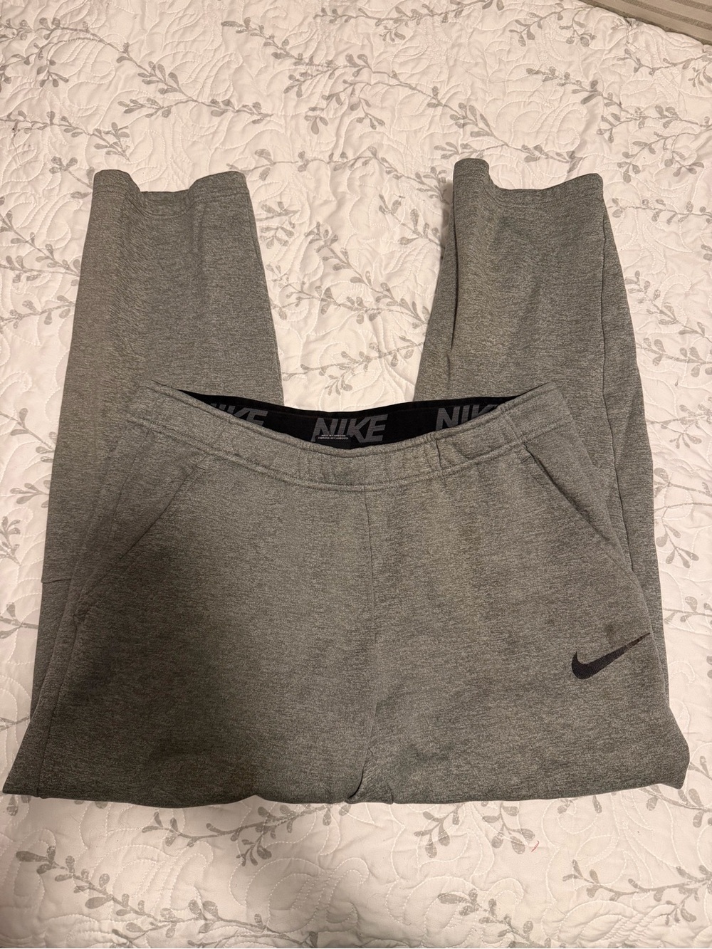 Nike Gray Dri-FIT Jogger Bottoms